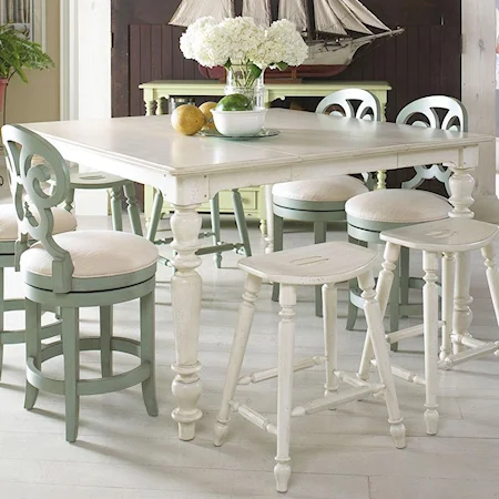 Casual High-Low Dining Table